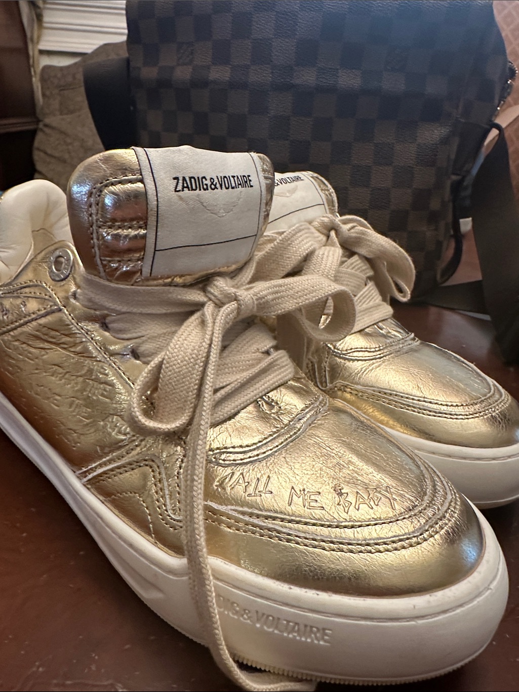 68 Brand New Zadig  Voltaire Low Top Wings Trainers